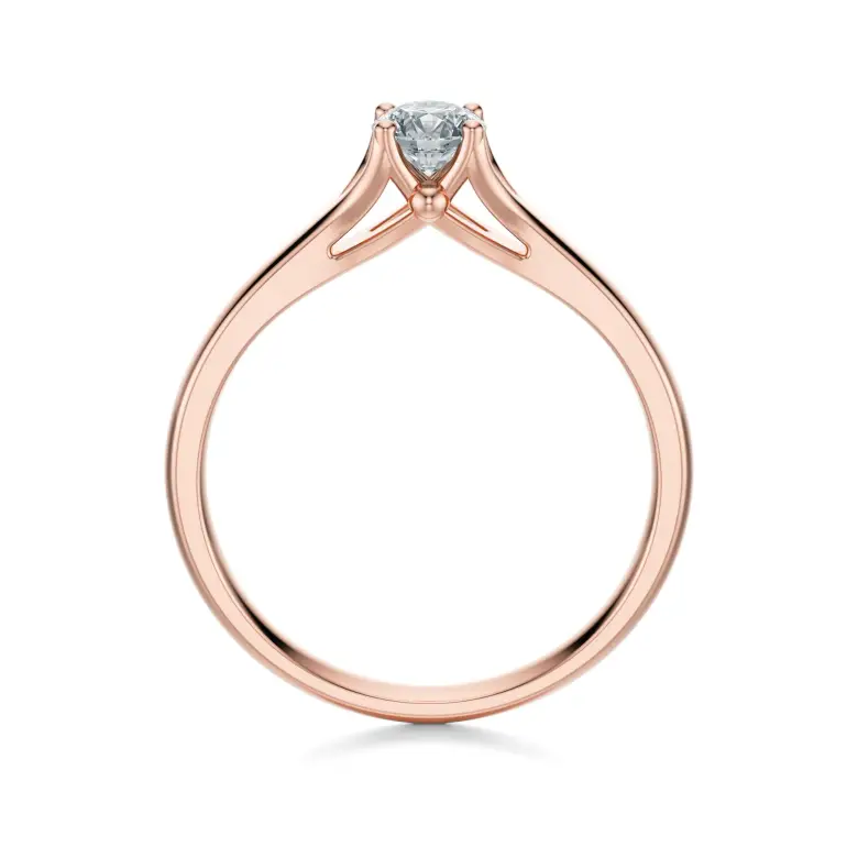 Pierścionek z diamentem różowe złoto AJPZ_131